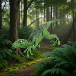 2018 Jurassic World Fallen Kingdom Mattel Attack Dinosaur Green Velociraptor